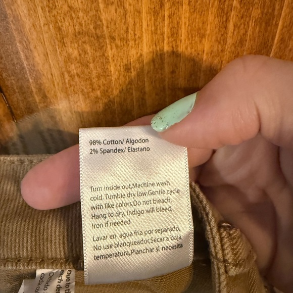 Risen tan Flare Jeans - Picture 7 of 8